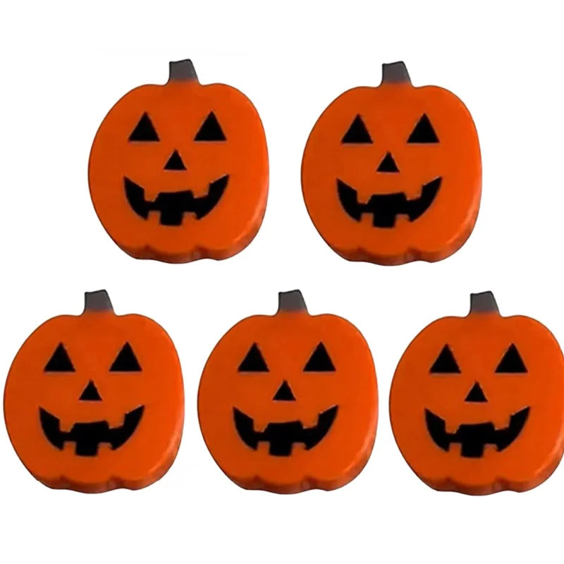 5/10/15Pcs Halloween Pumpkin Knob Button Cover Silicone Cabinet Knobs Decorative Door Handle Protector for Halloween Decorations